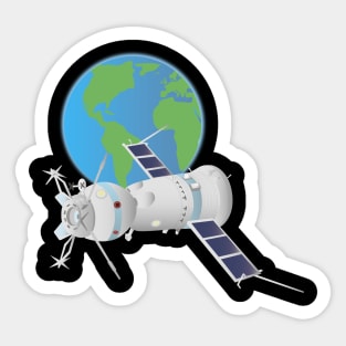 Soyuz Spacecraft in Space Sticker